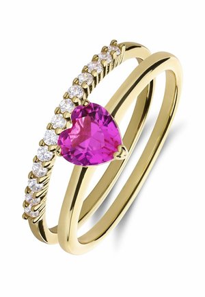 Ring - gold-coloured pink