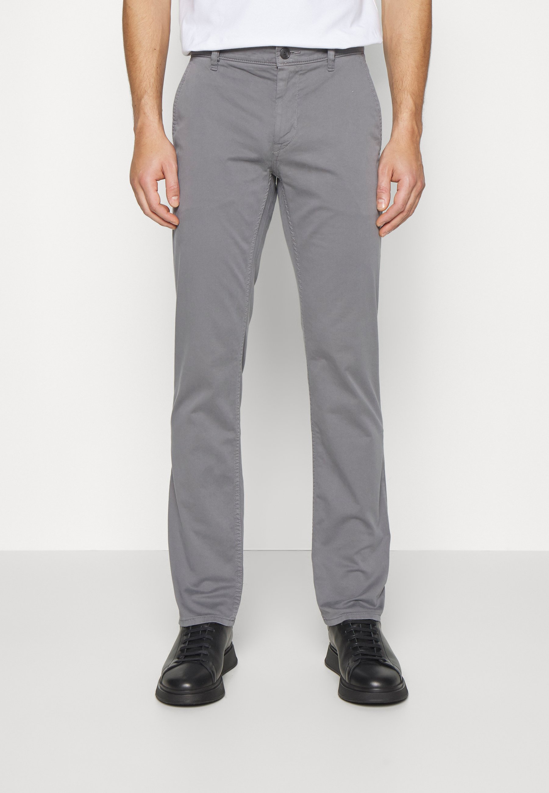 BOSS SLIM D - Chino - dark grey/grijs - Zalando.nl