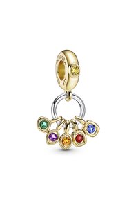 Pandora MARVEL THE AVENGERS INFINITY STONES DANGLE  - Talizman - sterling silver and gold plated