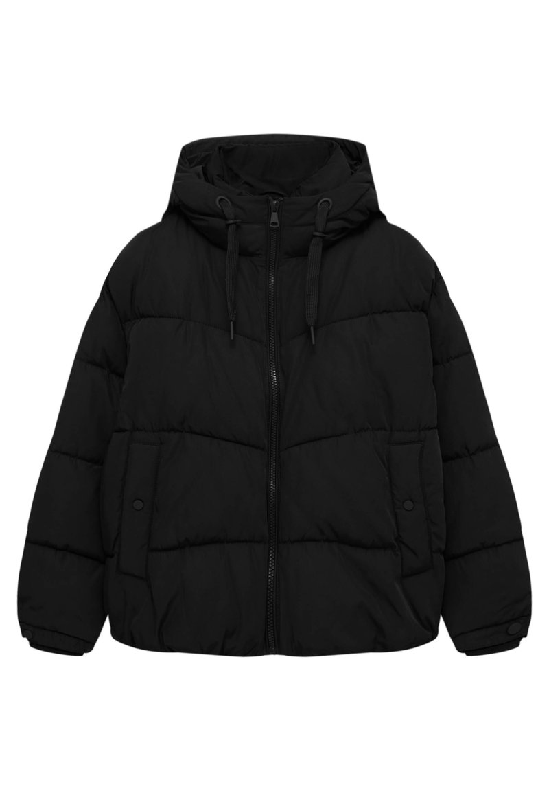 PULL&BEAR Winterjas zwart