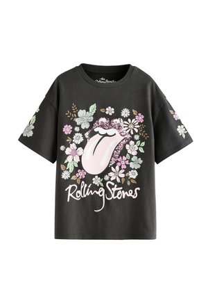 Next REGULAR FIT - THE ROLLING STONES LICENSE BAND SEQUIN - Nyomott mintás póló - grey