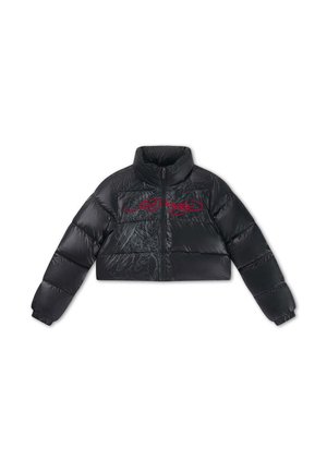Ed Hardy, WOMENS ED HARDY CROPPED PUFFER JACKET - Veste d'hiver - black