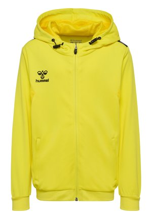 HMLAUTHENTIC PL ZIP HOODIE  - Training jacket - blazing yellow