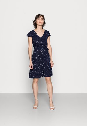 WOVEN VOLANT DRESS - Sukienka letnia - blue