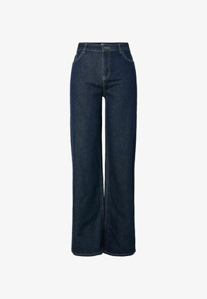 Pieces, WIDE FIT JEANS PCSILKE MW - Wide Leg - dark blue denim