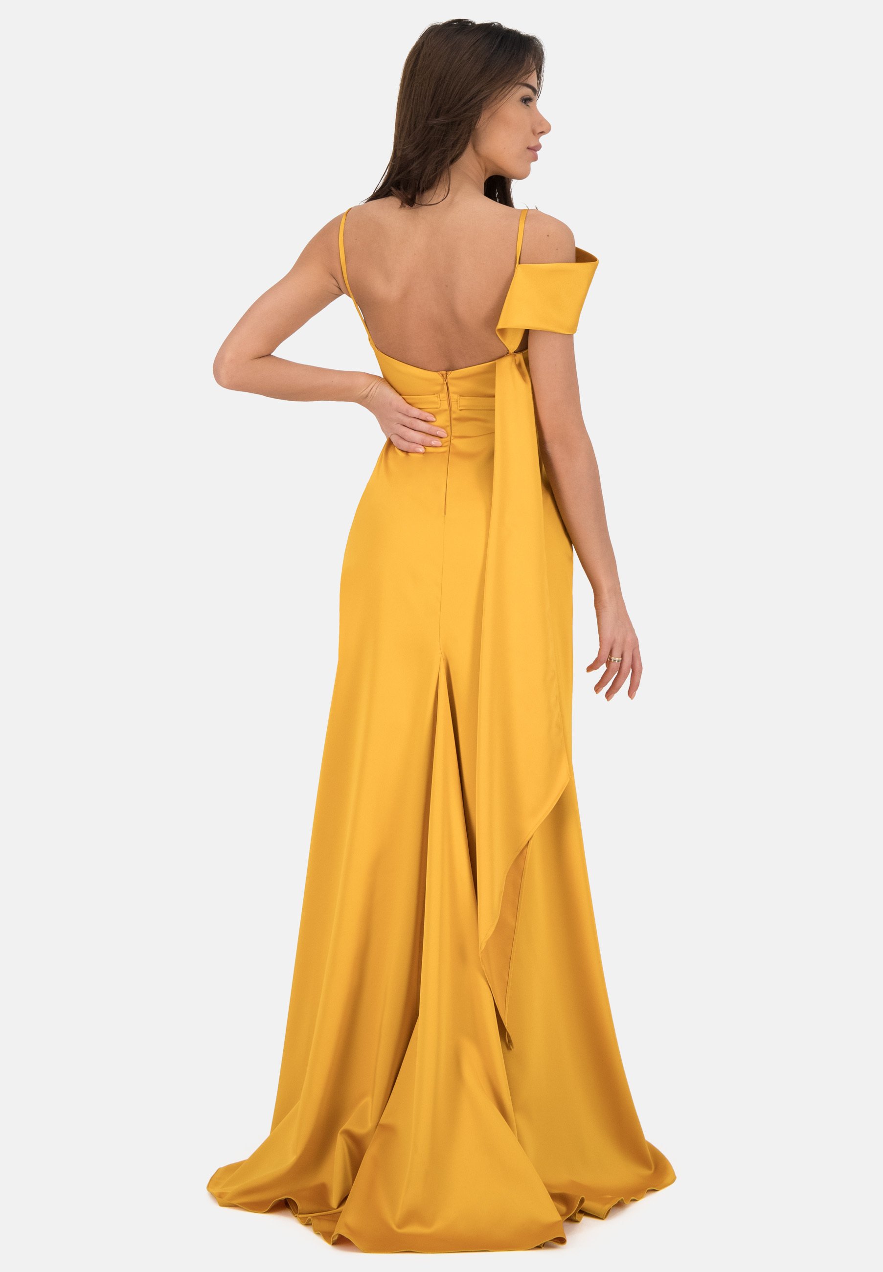 Prestije SPAGHETTITRÄGERN - Cocktailkleid/festliches Kleid - gelb - Zalando .de