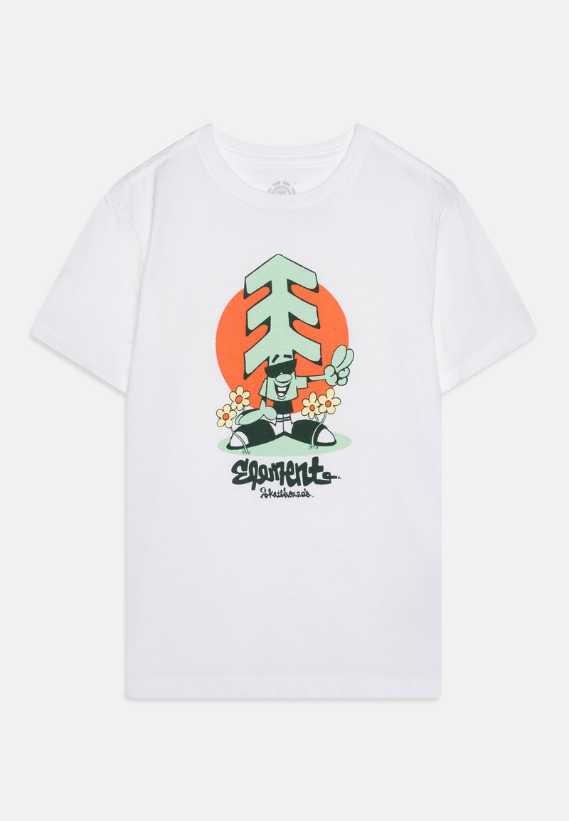 Element T-shirt print wit