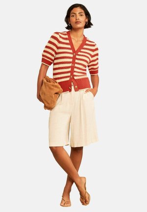 Love & Roses, Cardigan - rust brown