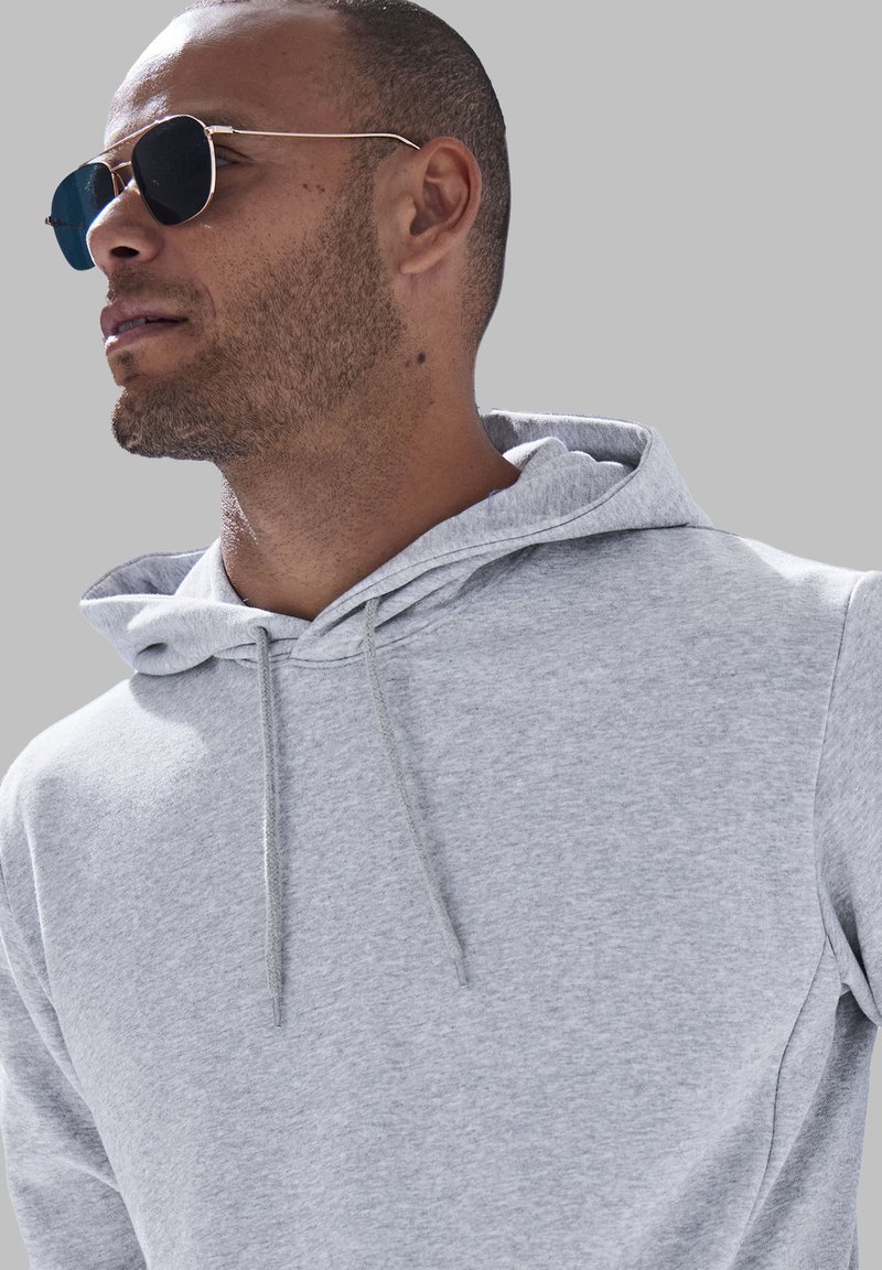 john devin Felpa con cappuccio grau meliert/grigio