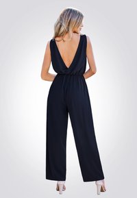 Cupshe SLEEVELESS PLEAT ELASTIC WAIST - Overal - black