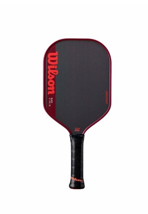 Wilson Blaze SF Pro 13 Pickleball-Schläger mit schwarzer und roter Schlagfläche und schwarzem Griff.