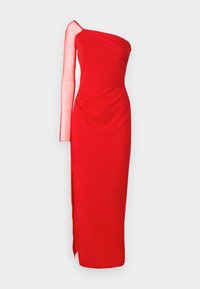 ABBI MESH SLEEVE MAXI DRESS - Iltapuku - red