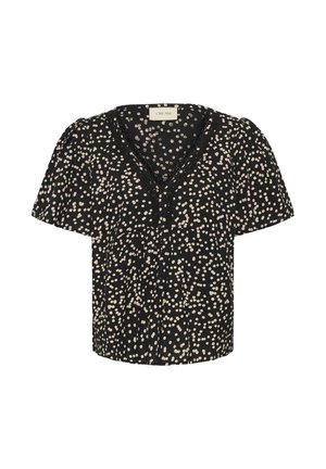 Cream, CRMIO SHORT SLEEVE BLOUSE - Blouse - black rose dot