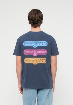 NOVELTY FAIR TEE - Μπλουζάκι με στάμπα - dark night navy