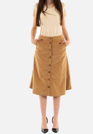 JOANNA - Falda acampanada - beige