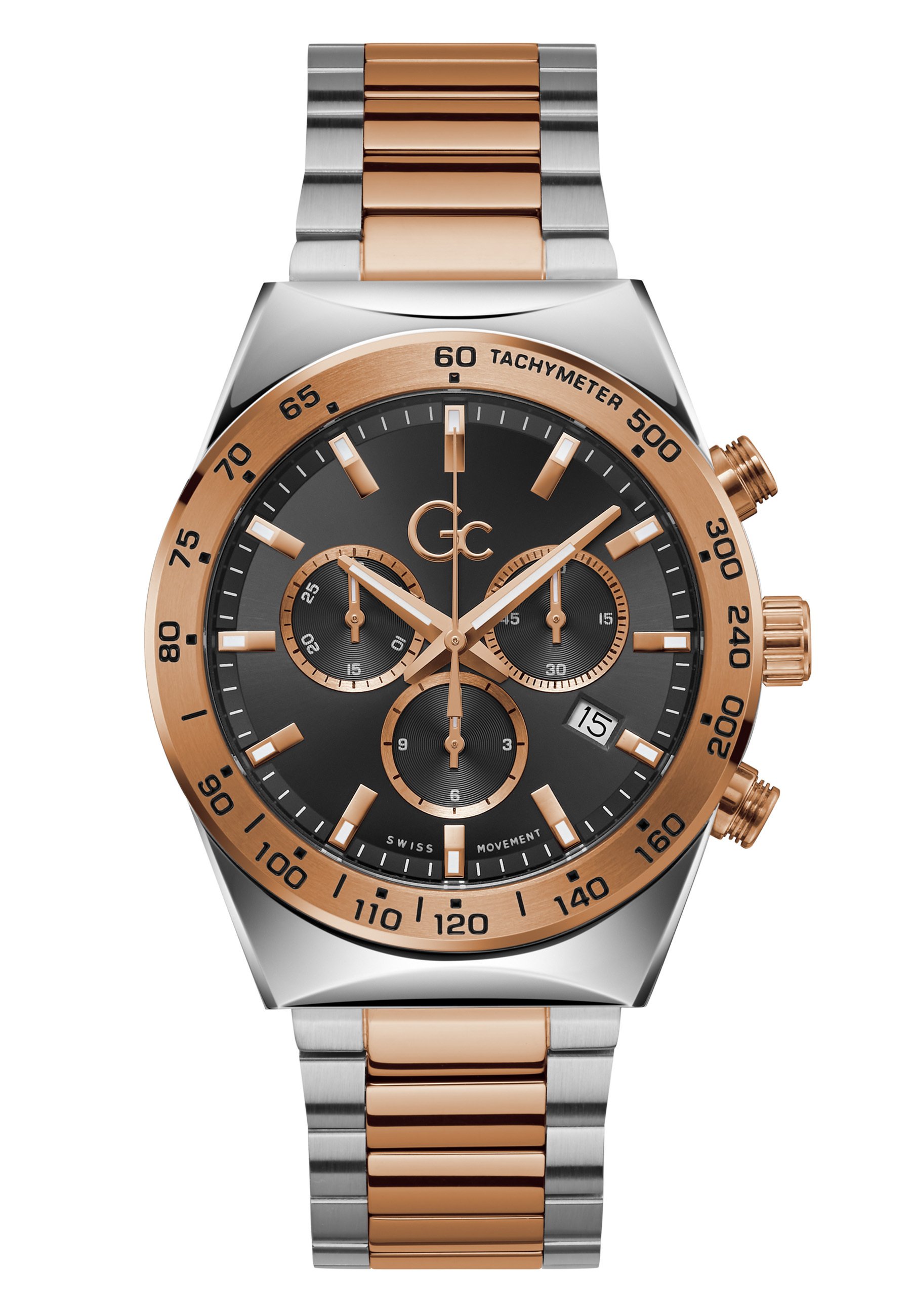 Gc Watches GC CLUBHOUSE Chronograph watch silver rose gold