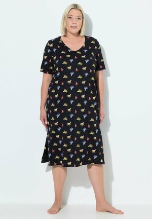 TASSEL SHORT SLEEVE - Nightie - black