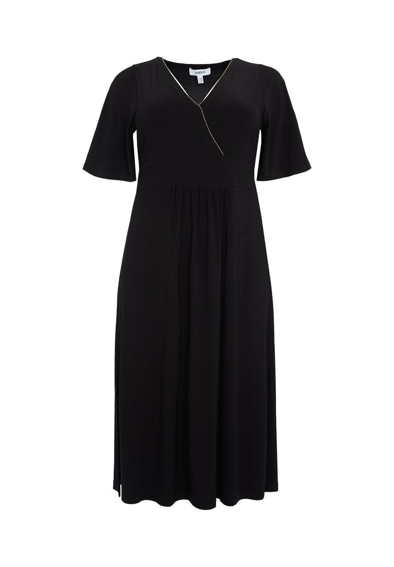 YOEK YOEK DAMEN KLEID COUPE AMPLE - Maxikleid - black/schwarz - Zalando