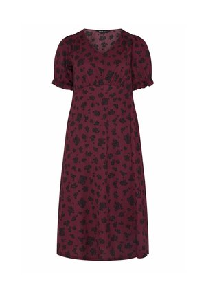 Yours Clothing, PLUS SIZE MIDI DRESSES - Vestido informal - burgundy