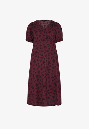 Yours Clothing, PLUS SIZE MIDI DRESSES - Hverdagskjole - burgundy