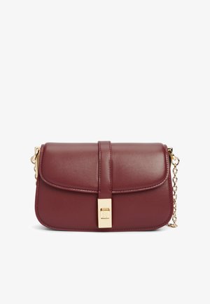 Tommy Hilfiger, HERITAGE CHAIN CROSSOVER - Skuldertasker - bordeaux