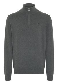 Polo Sylt MIT KURZEM ZIPPER - Strickpullover - m magnet melange