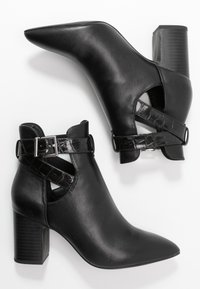 New Look Botines bajos - black