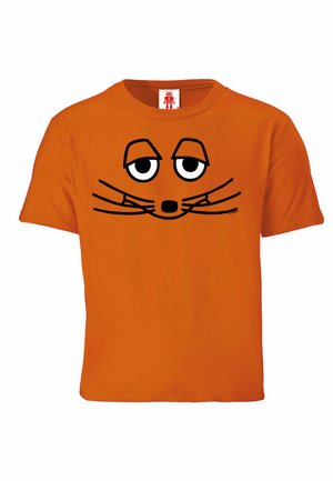 DIE MAUS GESICHT - Print T-shirt - orange