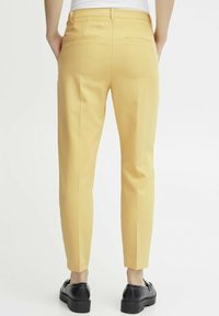 ICHI Kalhoty - light yellow