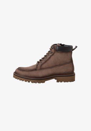 Tamaris, STIEFELETTE - Lace-up ankle boots - taupe
