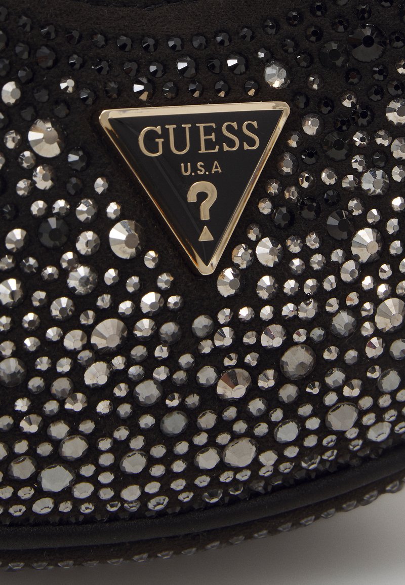 Gerty Top Zip Shoulder Bag Pochette Zalina Satin Strass Femme