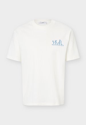 Marc O'Polo DENIM, CRAYFISH CAPSULE T-SHIRT, BACKPRINT, RELAXED FIT - Tričko s potlačou - white