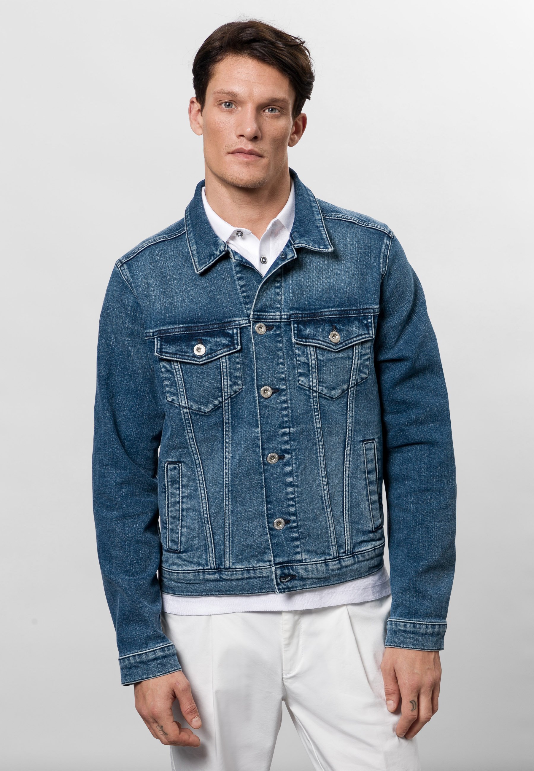 coffee pierre cardin denim jacket 