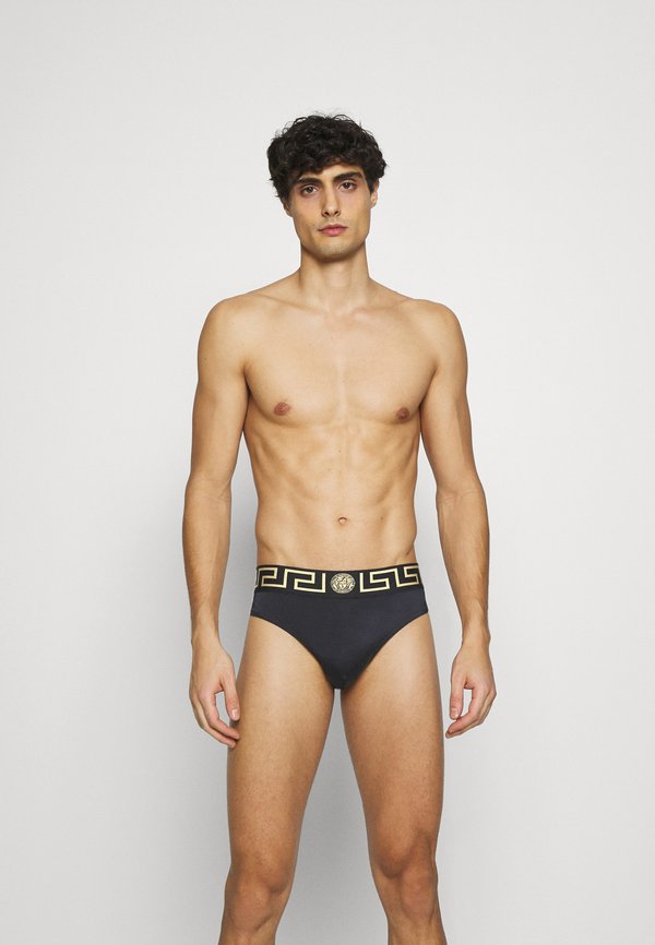 SWIM LOW RISE VITA - Swimming briefs - nero greca oro