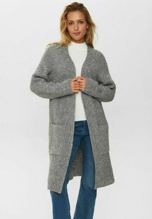 NUZINDI LONG - NOOS - Strickjacke - storm front melange