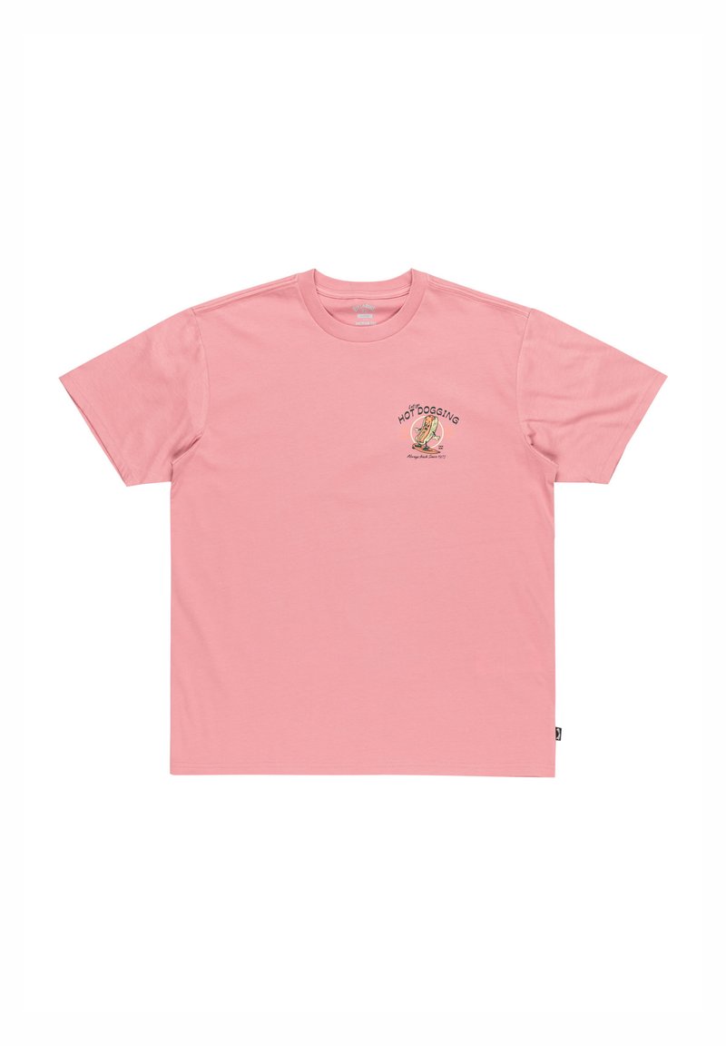 Billabong T-shirt print donkerroze