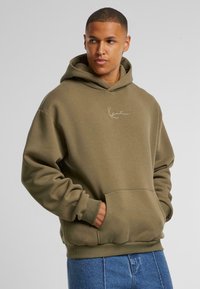 Sudadera Con Capucha Karl Kani Para Hombre - Bolsillo Canguro, Logotipo Bordado, 80% Algodón 20% Poliéster