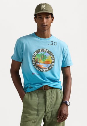 CLASSIC FIT JERSEY GRAPHIC T-SHIRT - Print T-shirt - neptune