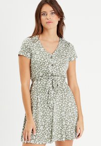 Cache Cache - Shirt dress - vert Thumbnail Image 1