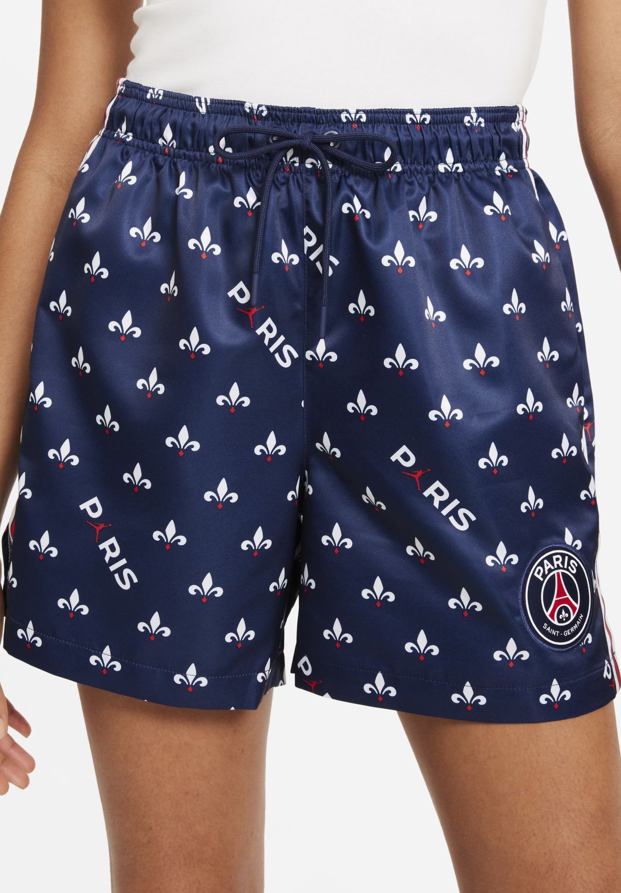Jordan PARIS SAINT-GERMAIN DAMENSHORTS MIT PRINT - Shorts - midnight  navy/azul marino - Zalando.es