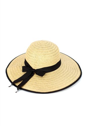 STRIPE DETAIL  - Hat - beige