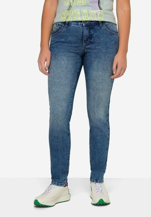 STREIFEN 5-POCKET - Slim fit -farkut - blue denim