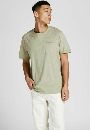 JPRBLATROPIC SOLID SS CREW NECK SN - T-shirt basic - tea