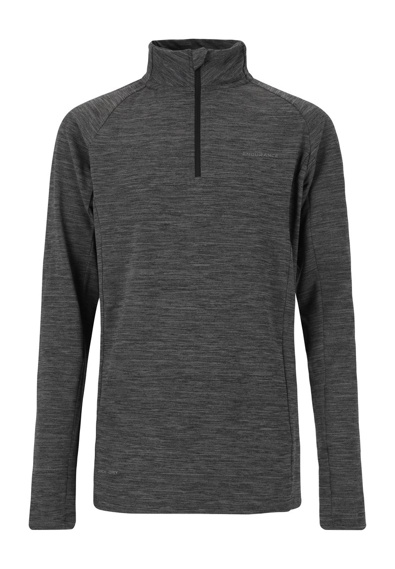 Endurance MIDLAYER EARL - Langærmet T-shirt - bm black melange