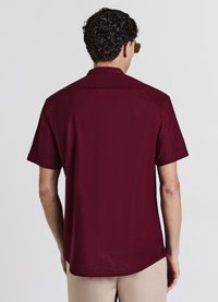 Calliope CAMICIA COREANA MISTO LINO - Hemd - bordeaux