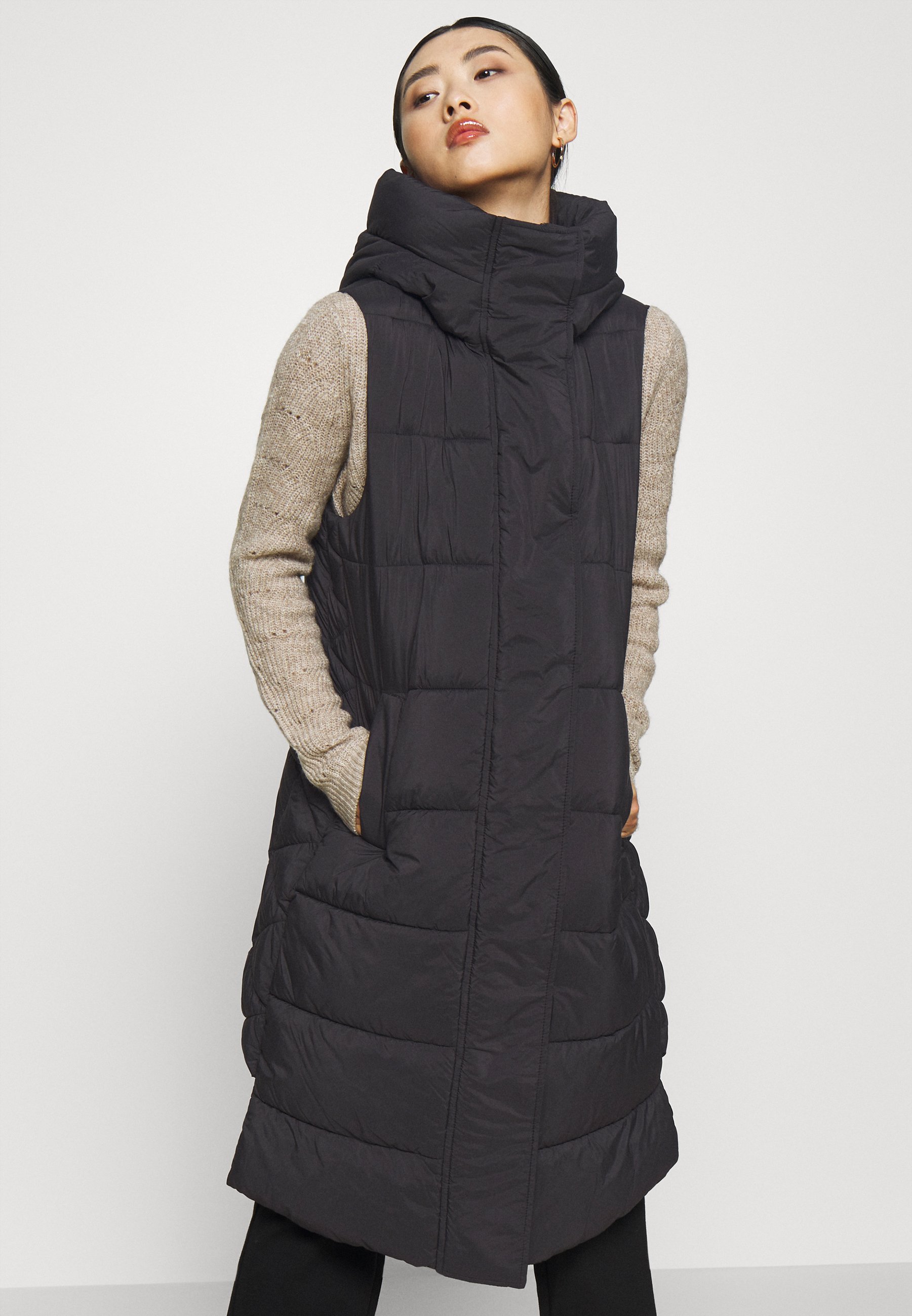 long padded vest
