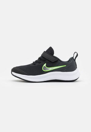 STAR RUNNER 3 UNISEX - Hardloopschoenen neutraal - black/chrome/dark smoke grey/green strike
