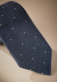 Next SIGNATURE MADE IN ITALY - Cravatta - steel blue neutral brown