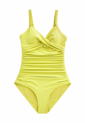 BRIGHT FLORAL SHAPE ENHANCING - Baddräkt - lime green