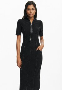 Desigual Rochie din denim - black